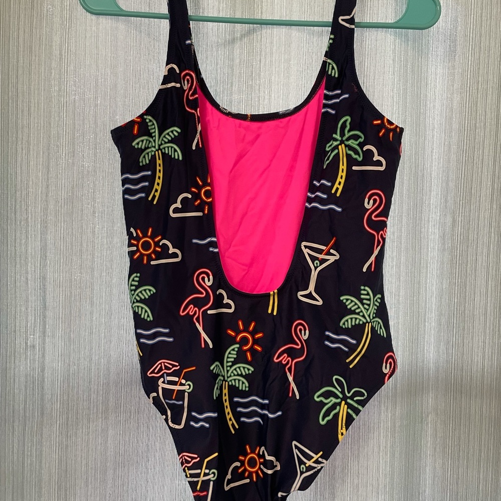 Chubbies Neon Lights One piece bathing suit